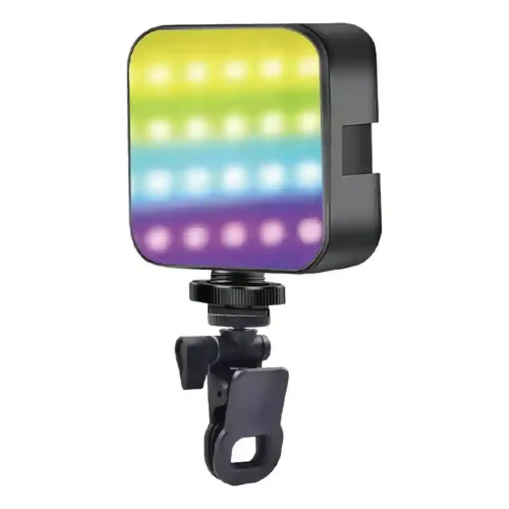 Luz Led Rgb Recargable Con Clip Para Celular