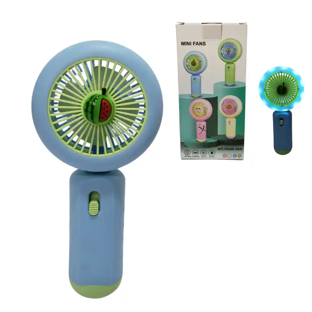 Mini Ventilador Led De Fruta Portatil