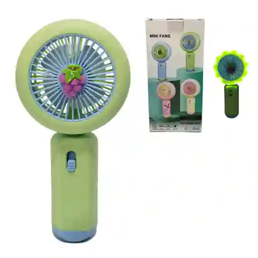 Mini Ventilador Led De Fruta Portatil