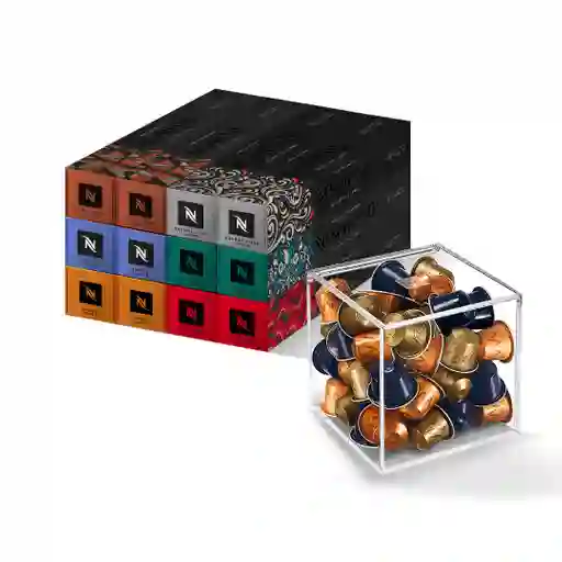 Obsequio Dispensador View Cube + Pack X 120 Cápsula Original Nespresso