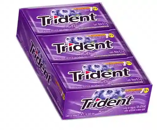 Chicle Trident Mora Azul X18