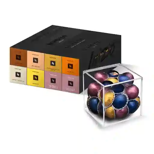 Obsequio Dispensador + Pack X 80 Cápsulas Vertuo Nespresso