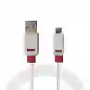 Cable V8 Plano Premium - Carga Y Sincronización Confiable - 2 Metros