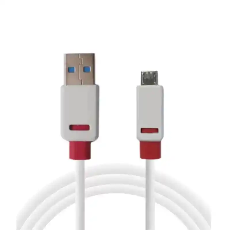 Cable V8 Plano Premium - Carga Y Sincronización Confiable - 2 Metros