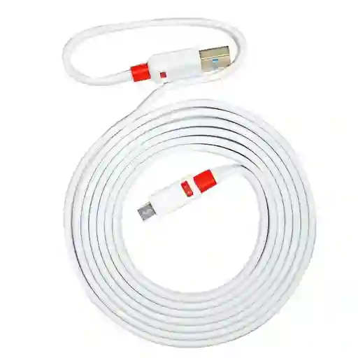 Cable V8 Plano Premium - Carga Y Sincronización Confiable - 2 Metros