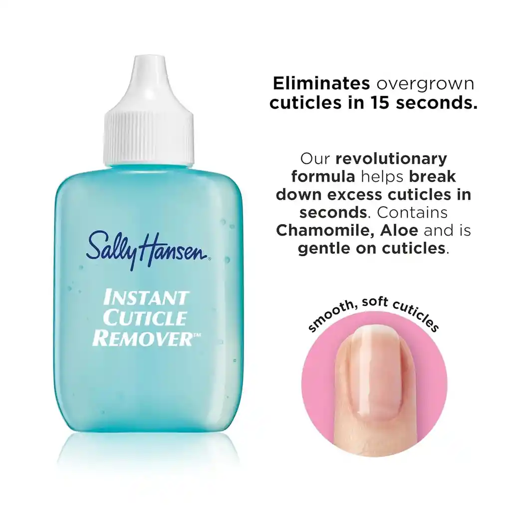 Sally Hansen Removedor De Cutícula Instantáneo, 1 Onza Líquida