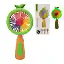 Ventilador Led De Mano Portatil Forma Fruta