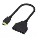 Cable Convertidor Hdmi Macho A 2 Hembra Splitter Monitor Tv