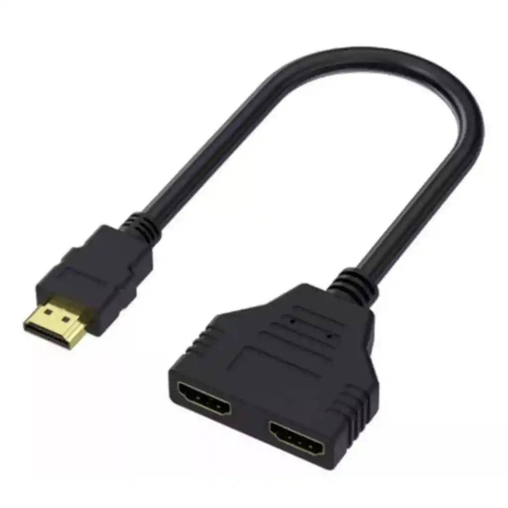 Cable Convertidor Hdmi Macho A 2 Hembra Splitter Monitor Tv