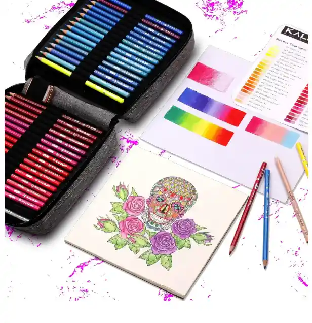 Cartuchera Con Colores Kalour 130 Piezas