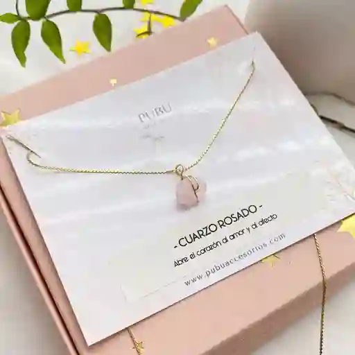 Cadena Cuarzo Rosado