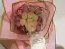 Bouquet Rosas Rosada Y Blanca