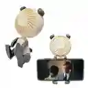 Mini Ventilador Forma De Cachorro Con Soporte Para Celular