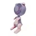 Mini Ventilador Forma De Cachorro Con Soporte Para Celular
