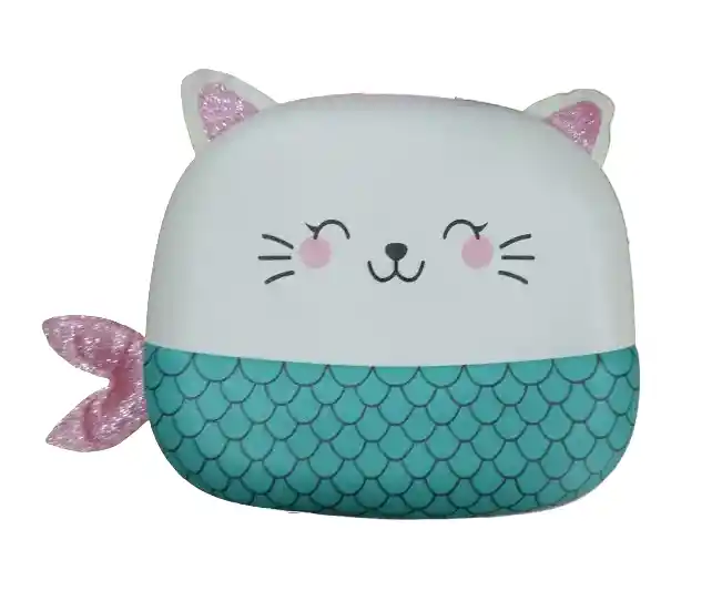 Bolso De Gatico Tierno Verde Con Blanco