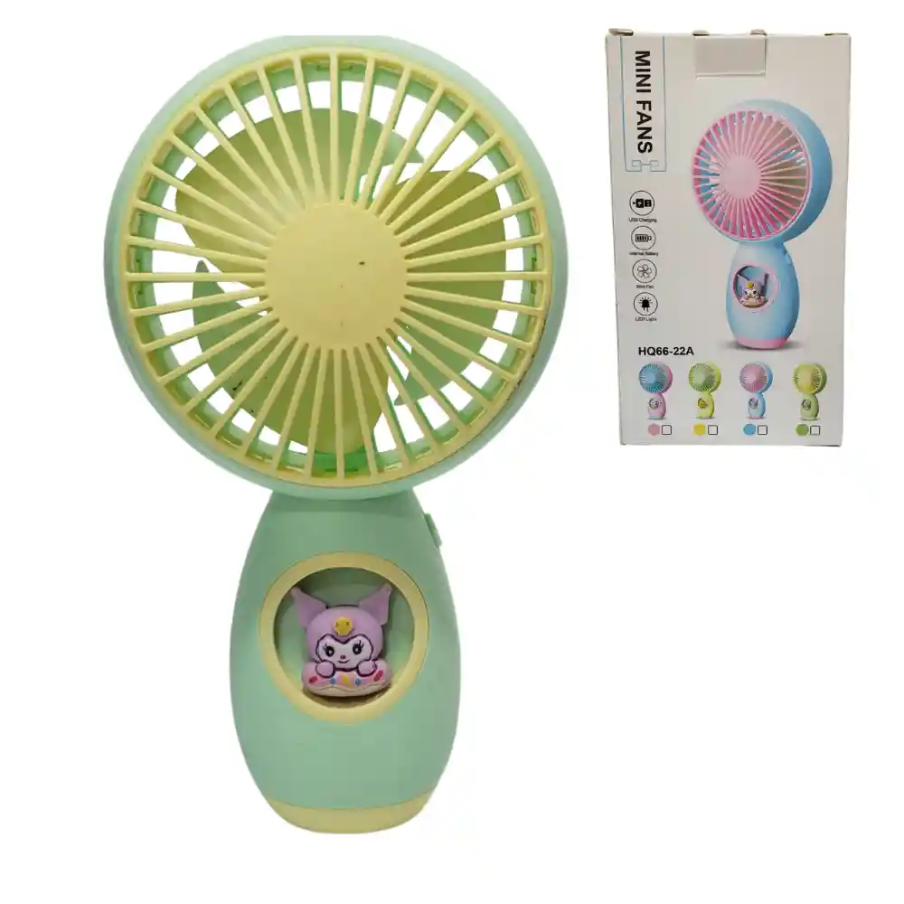 Mini Ventilador De Kuromi Portatil