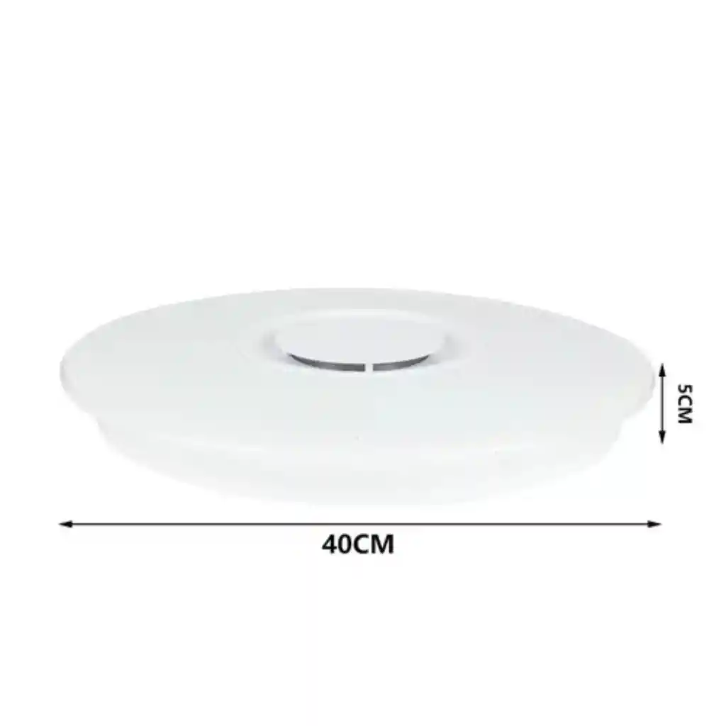 Luz De Techo Led Con Altavoz Bluetooth Y Control Remoto