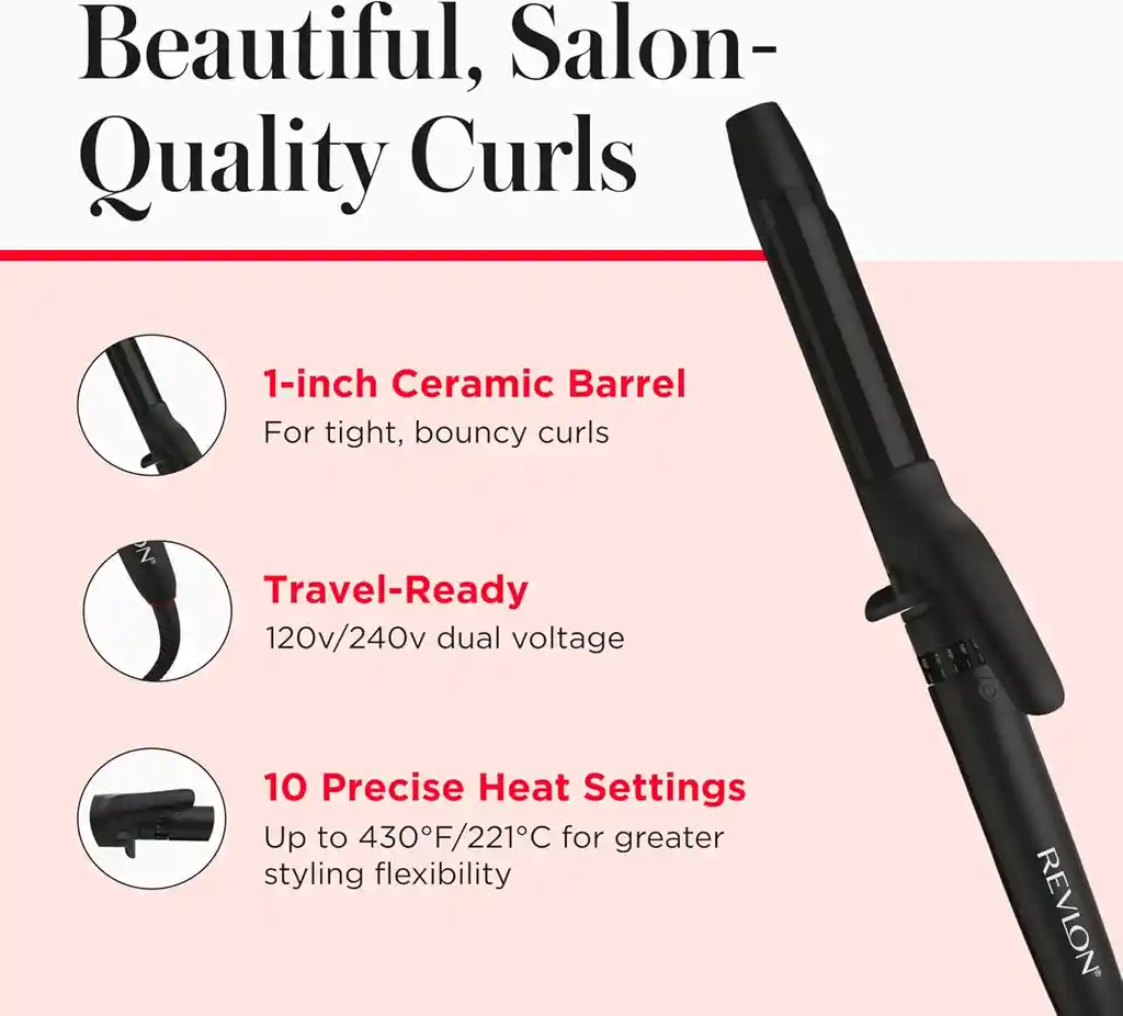 Rizadoras Revlon Ondas Infusion Aceite De Coco Barra 1pul