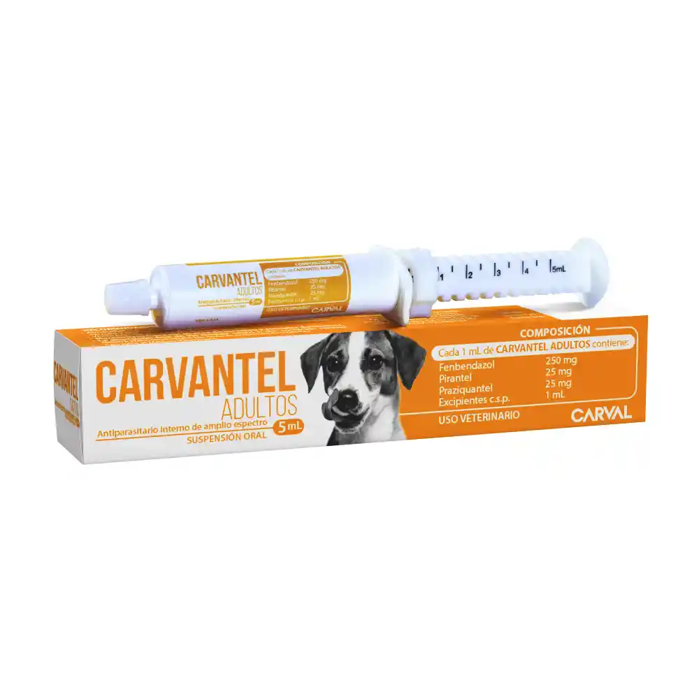 Carval Antiparasitario Para Perro Adulto Carvantel 5 Ml