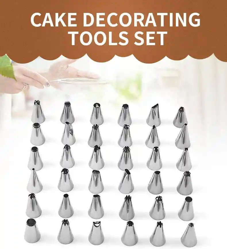 Set Repostería Kit Pasteleria Con Plato Giratorio 66 Piezas