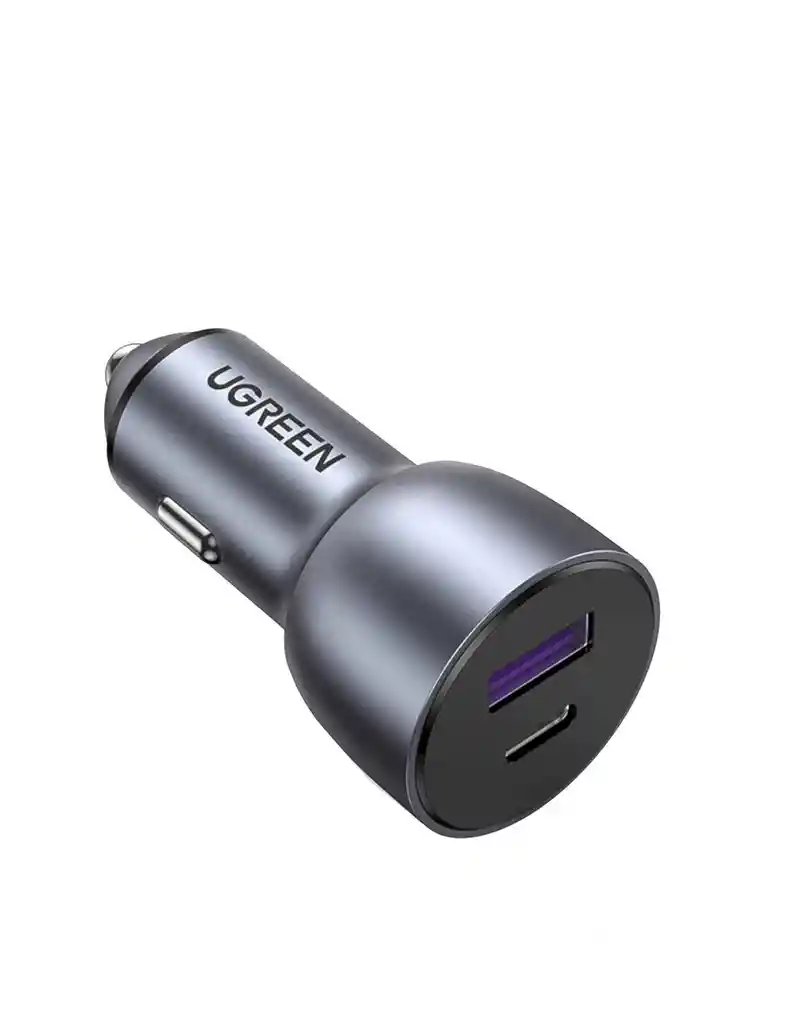 Cargador Ugreen De Coche Usb C + Usb A De 30w (40858)
