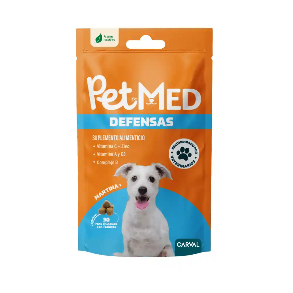 Carval Suplemento Para Perro Petmed Defensas 90 Gr