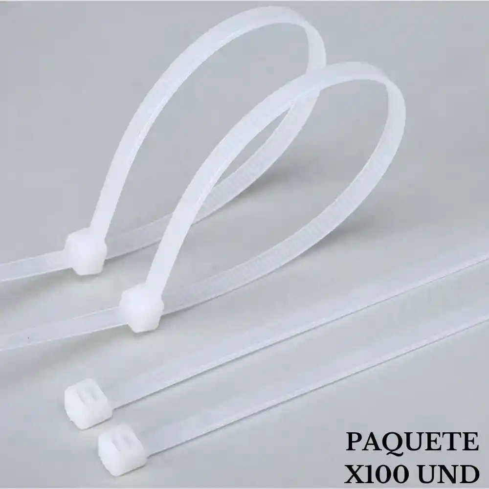 Paquete De Abrazadera Amarradera Plastica X100 Unidades