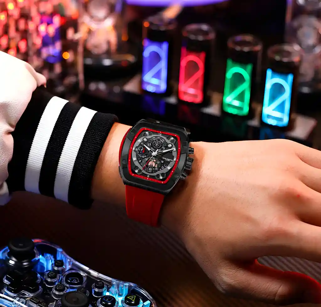 Reloj G-force H3994g Calendario Deportivo Funcional +estuche
