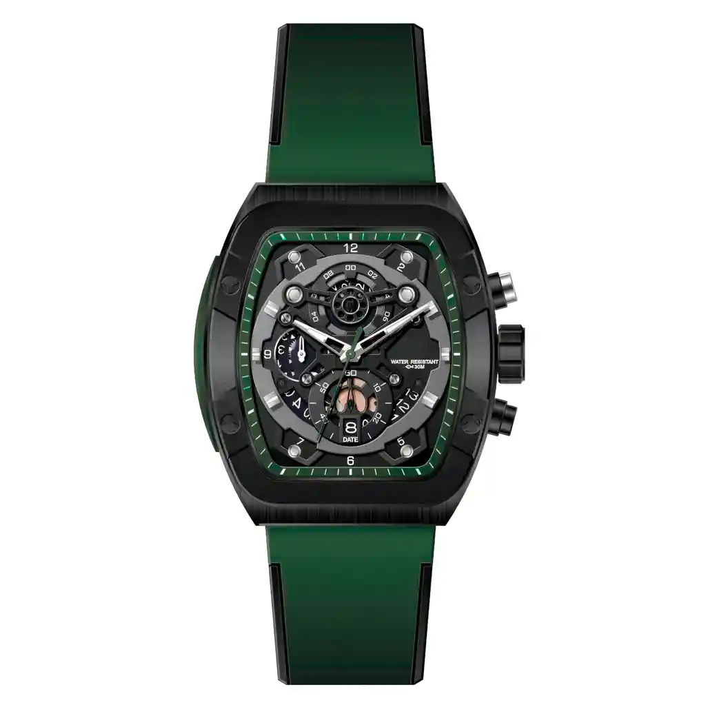 Reloj G-force H3994g Calendario Deportivo Funcional +estuche