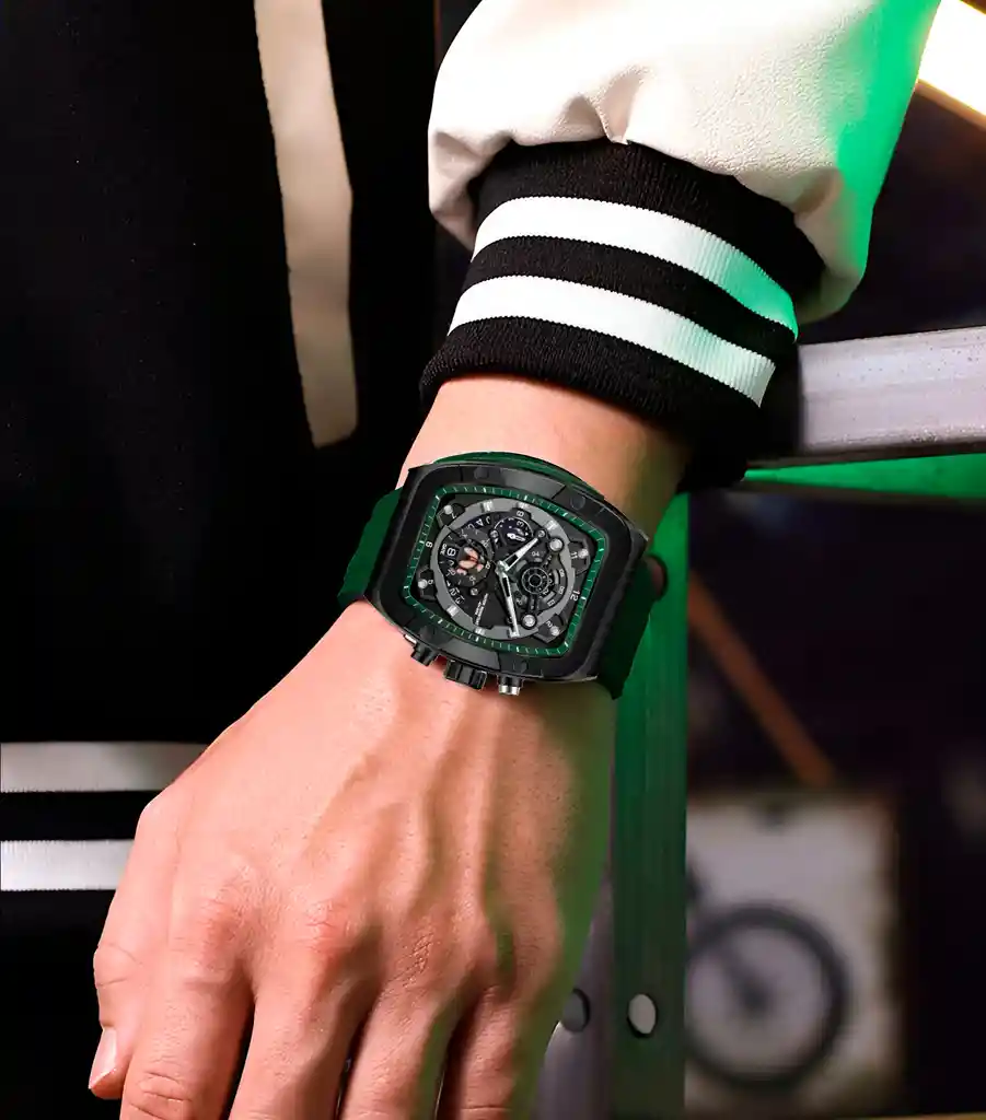 Reloj G-force H3994g Calendario Deportivo Funcional +estuche