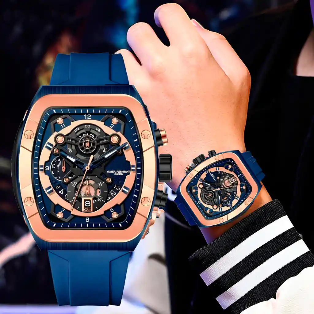 Reloj G-force H3994g Calendario Deportivo Funcional +estuche