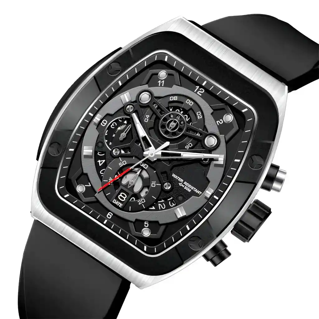 Reloj G-force H3994g Calendario Deportivo Funcional +estuche