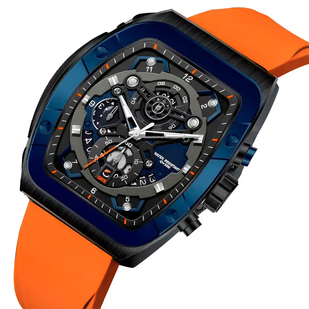Reloj G-force H3994g Calendario Deportivo Funcional +estuche