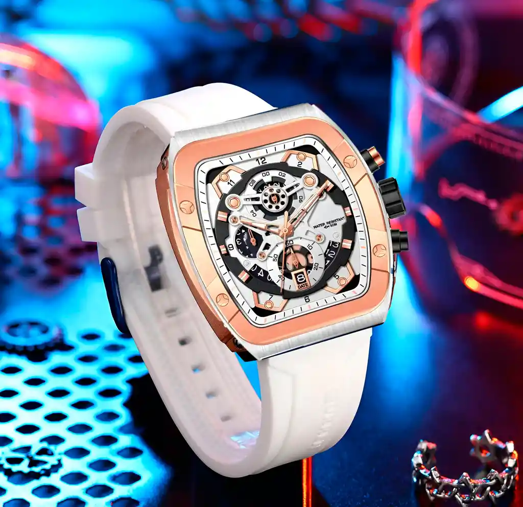 Reloj G-force H3994g Calendario Deportivo Funcional +estuche