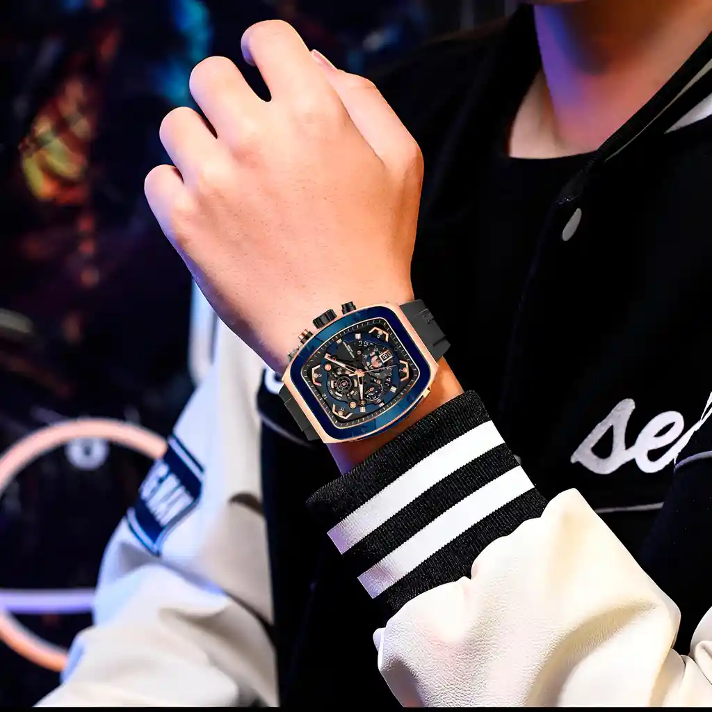 Reloj G-force H3994g Calendario Deportivo Funcional +estuche