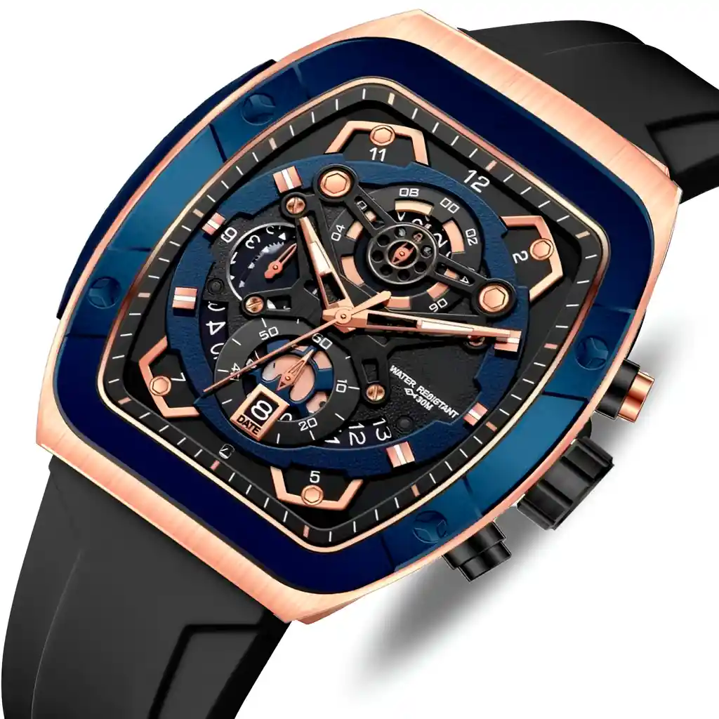 Reloj G-force H3994g Calendario Deportivo Funcional +estuche