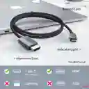 Cable Adaptador Usb Tipo C A Hdmi 4k 60 Hz Nylon Thunderbolt