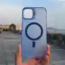 Case Magsafe Iphone 13 Con Soporte En Camara Azul