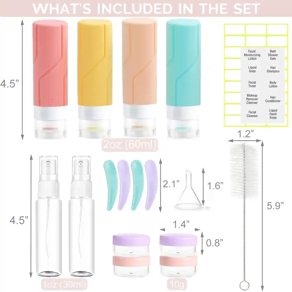 Botella Silicona Viaje Cosmetic
