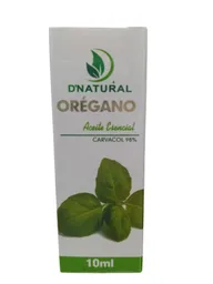 Aceite Esencial De Oregano, Carvacol 98% X 10 Ml Dnatural