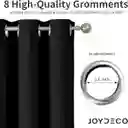 Cortinas Opacas X2- 213.36cm Alto X 132cm Ancho Aislamiento Termico Oscurecimiento