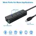 Adaptador Usb C A Ethernet Rj45 Y 3 Usb