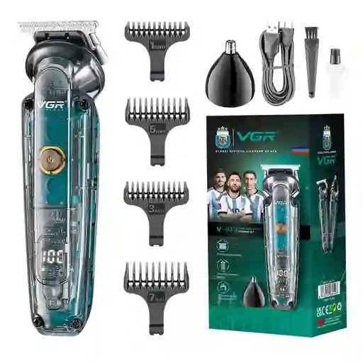 Máquina Cortadora De Cabello, Corporal, Bigote, Barba, Axilas, Piernas, Recargable Vgr Original V 949 - Messi