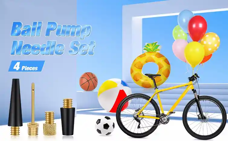 Adaptador De Válvula Presta Schrader Para Bicicleta, Adaptadores De Bomba De Latón Para Bicicleta, Aguja De Bomba De Bola, Adaptador De Inflador De Boquilla De Juguetes Inflables De Globo