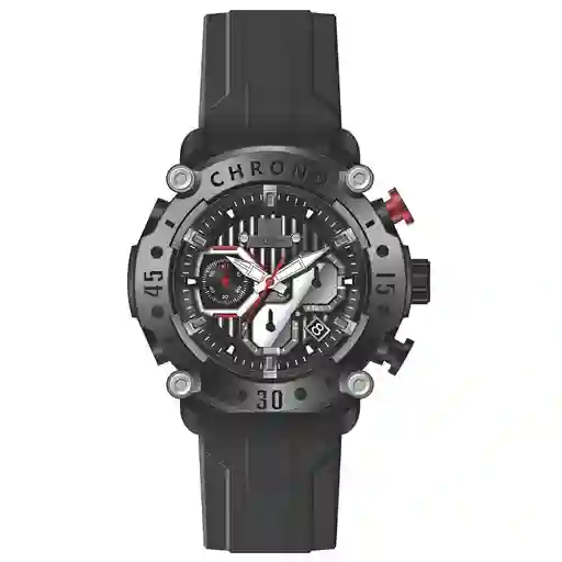 Reloj G-force H4056g Cronografo Funcional Goma + Estuche