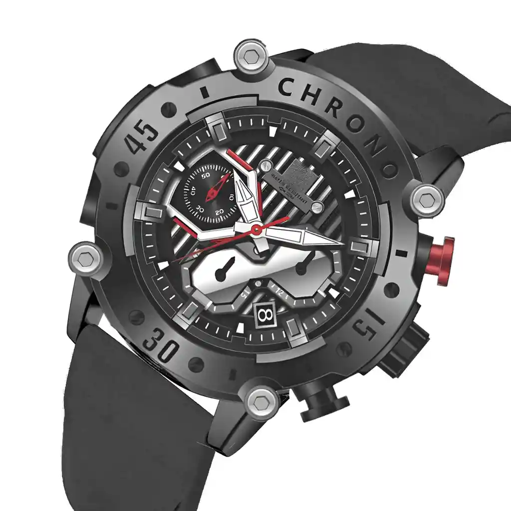 Reloj G-force H4056g Cronografo Funcional Goma + Estuche