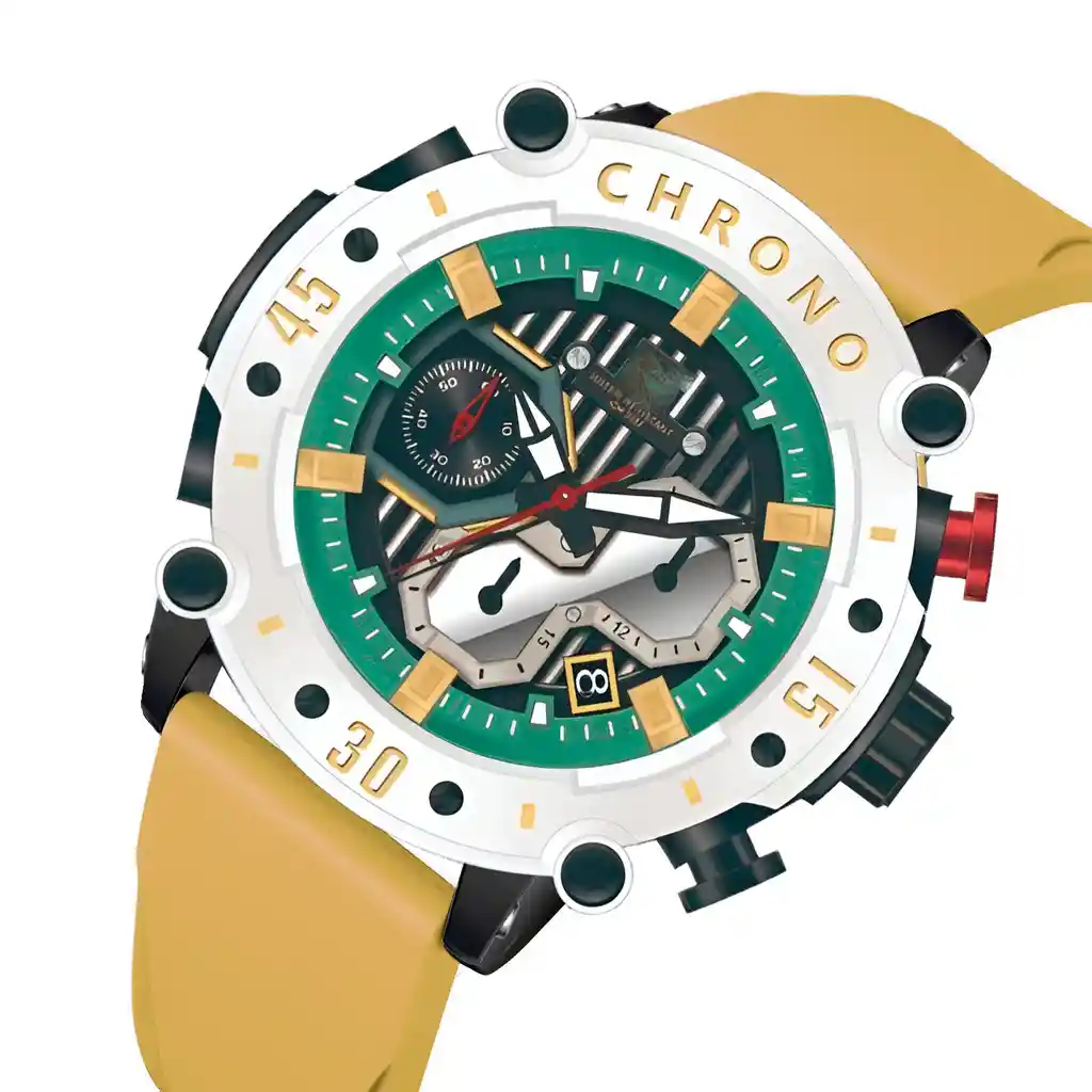 Reloj G-force H4056g Cronografo Funcional Goma + Estuche