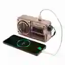 Radio Diseño Antiguo Recargable Fm, Bluetooth, Usb, Sd, Power Bank, Digital Con Panel Solar - Colón
