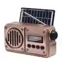 Radio Diseño Antiguo Recargable Fm, Bluetooth, Usb, Sd, Power Bank, Digital Con Panel Solar - Colón