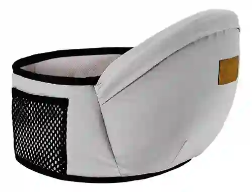 Canguro Portabebés Soporte Ergonómico Ajustable Cintura Gris Innovo